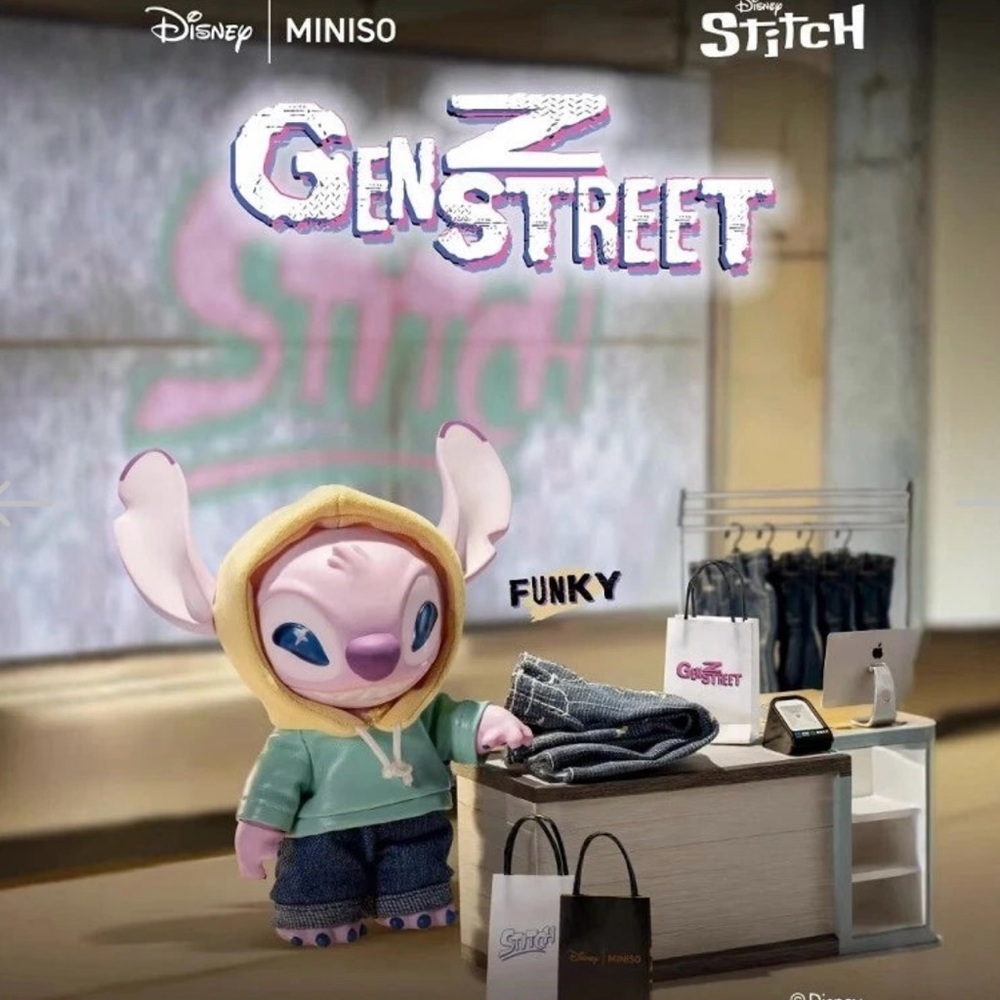 MINISO Disney Stitch GenZ Street Series Plush Vinyl Doll Blind Box - Picture 6 of 14